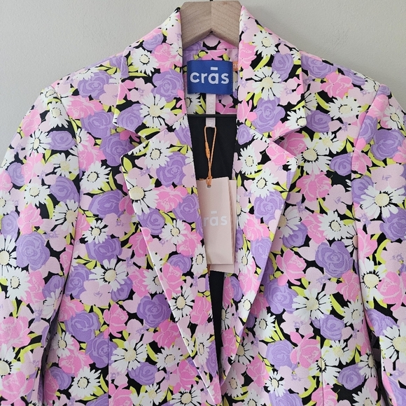 Anthropologie Crās Floral Maggiecras Blazer NWT Size 38 - Picture 4 of 12